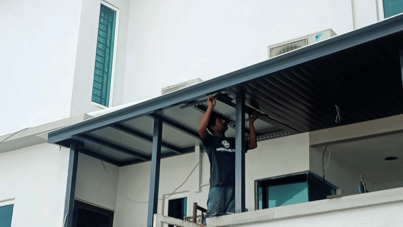Custom Awning Roof Installation in KL & Selangor - YY Steel Resources