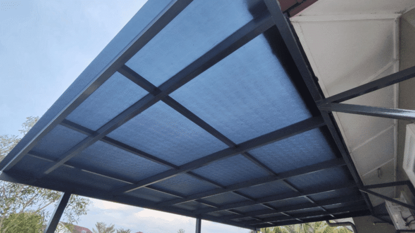 Pergola Awning with Polycarbonate Material and Design at YY Steel Resources
