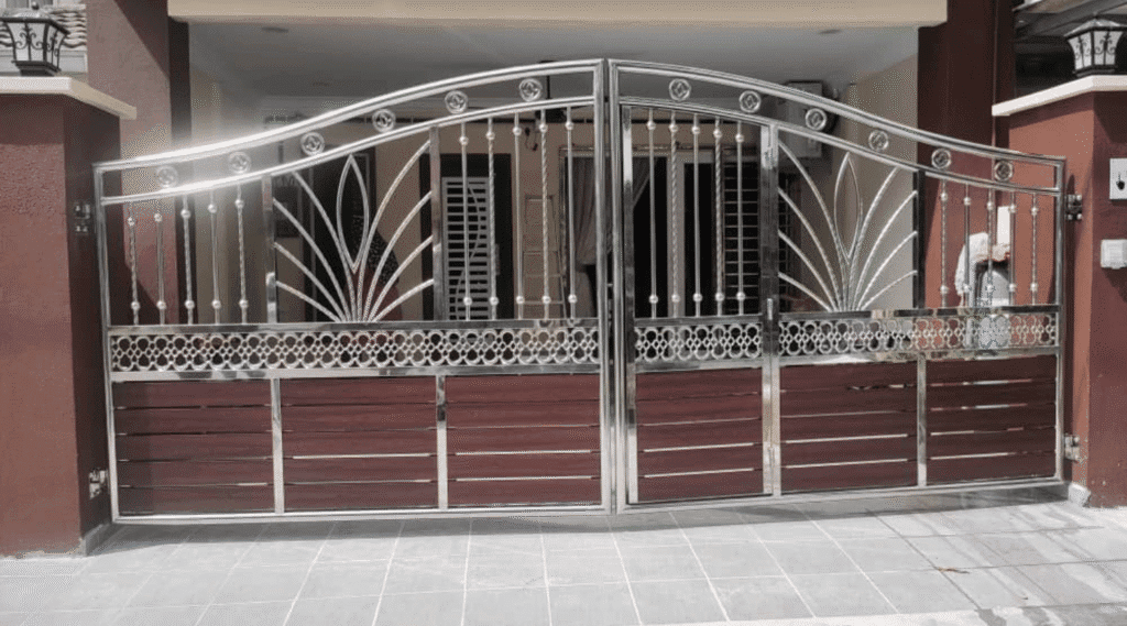 Stainless Steel Gate with Custom Design and Installation for all home in Malaysia at YY Steel Resources
