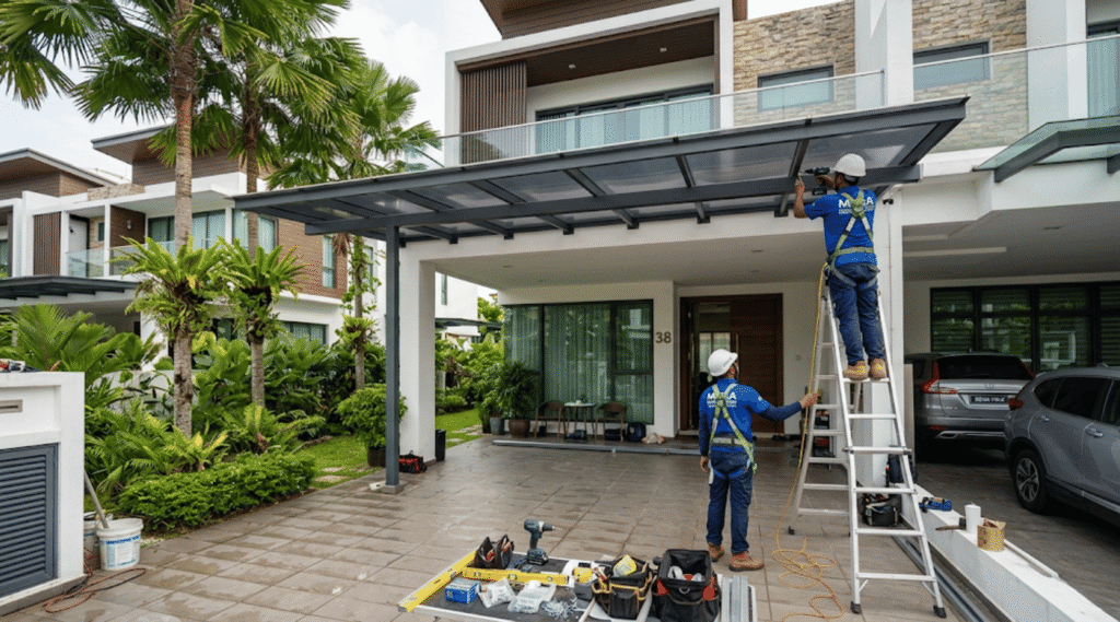Awning Installation in KL & Selangor at YY Steel