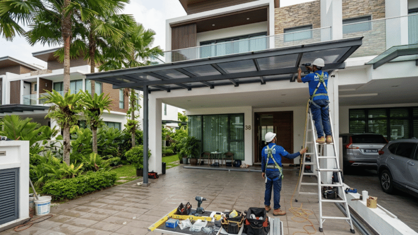 Awning Installation in KL & Selangor at YY Steel