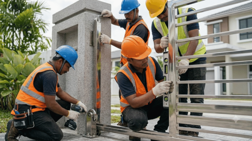 Modern Gate Installation Malaysia at Y&Y Steel Resources, Steel Expert in KL & Selangor